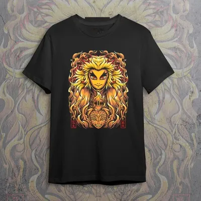 Immagine prodotto di Magliette con stampa, T-shirt da uomo DEMON SLAYER RENGOKU 10074