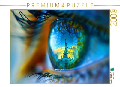 Produktbild von CALVENDO Puzzle Freiheitsstatue | 2000 Teile Lege-Größe 90x67cm Foto-Puzzle für glückliche Stunden