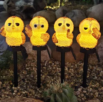 Produktbild von 4pcs LED Solar Gartenlichter,Dekorative Solarleuchten für den Außenbereich,Solar-Rasenlampe,Warmweiß, für Garten, Terrasse & Wege
