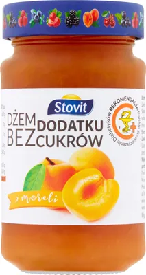 Produktbild von Stovit Aprikosenmarmelade 250g, gesüßt mit Xylitol, zuckerfrei