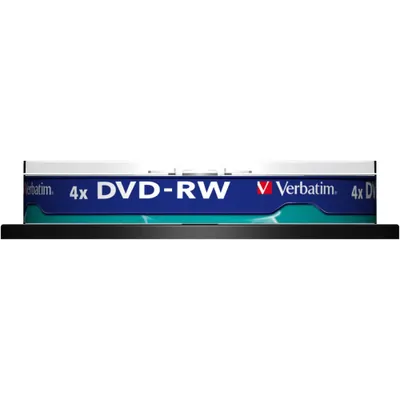Obrázok produktu pre DVD-RW Matt Silver 4x, 4,7 GB, balenie 10 prázdnych diskov DVD