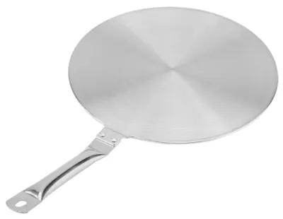 Wärmeverteilerplatte aus Edelstahl, 20 cm, mit Griff