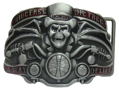 Produktbild von LKMY Herren-Gürtelschnalle, Western-Cowboy-Totenkopf-Gürtelschnalle für Damen und Herren. Gr. onesize, h