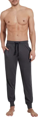 Produktbild von GÖTZBURG Herren Lange-Hose, Baumwolle, Single Jersey, grau, melange, mit Bündchen Größe: S