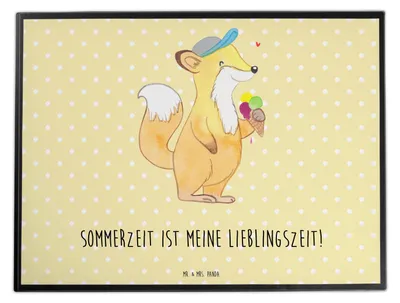 Produktbild von Mr. & Mrs. Panda tischpad Sommer Freude - Gelb Pastell - Geschenk, schreibtischauflagen, Winter, Sommergefühle, Schreibunterlage, schreibtischunterlagen, Sommerprodukte
