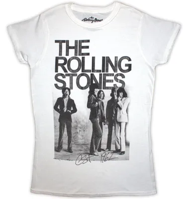 Produktbild von The Rolling Stones Est. 1962 Group Photo White S Damen T-Shirt