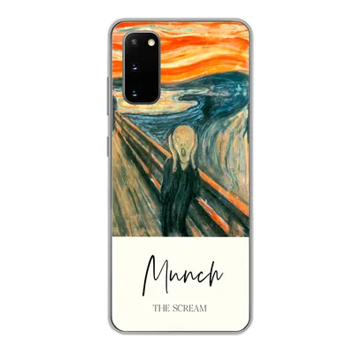 Produktbild von MuchoWow® Handyhülle Schutzhülle Hülle für Samsung Galaxy S20 Der Schrei - Edvard Munch - Alte Meister Silikon Softcase Handy Hülle - Bild