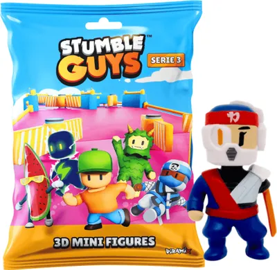 Produktbild von Stumble Guys 3D Sammelfiguren Serie 3 - Chrome Crystal - Figur 5. Oni