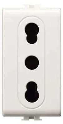 Immagine prodotto di PRESA BIVALENTE 'EASY' 10/16A 250V 2P+T - Bianco