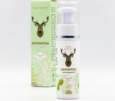 Produktbild von DEPANTEN - żel z ekstraktami ziołowymi, liść mięty pieprzowej, eukaliptus | żel chłodzący | 25 ml