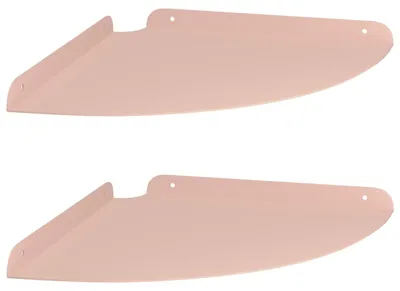 Image de Étagère flottante avec étagère 2 pcs Rose 30 x 30 x 2 cm