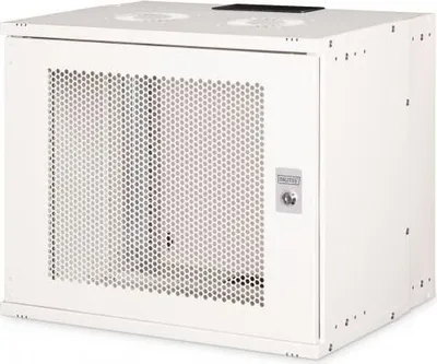 Zdjęcie produktu dla Digitus Obudowa naścienna SOHO Pro - 483 mm (19") - 540x400 mm (szer. x głęb.), Szafa wisząca, 12U, 60 kg, Zamek, Zarządzanie okablowaniem, Jasny Szary