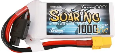 Produktbild von Akku Gens Ace G-Tech Soaring 1000Mah 7.4V 30C 2S1P Xt60