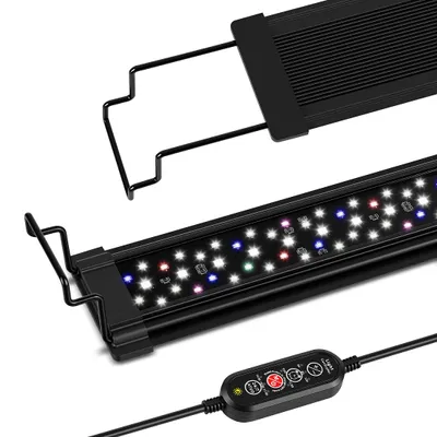 Image de Lampe d'aquarium LED colorée étanche de 24 W, avec support et minuterie, pour un éclairage décoratif