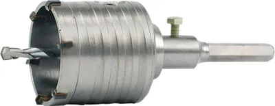 Imagen del producto de Broca de corona de 65 mm, con forma hexagonal, para mampostería, con cuchillas de metal duro