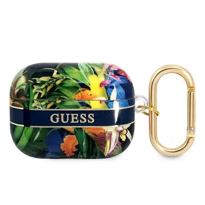Immagine prodotto di Guess Guaphhflb Airpods Pro Coverniebieski/Collezione cinturino fiore blu
