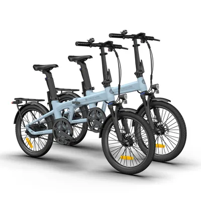 Produktbild von ADO EBike 2*Air20Pro Elektrofahrrad, Pedelec,klapprad Riemenantrieb,Citybike,20 zoll, Bafang Bürstenloser Motor, 2Gang, ebike Damen/Herren Blau+Blau