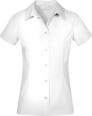 Produktbild von Business Kurzarm-Bluse Damen, Weiß, M