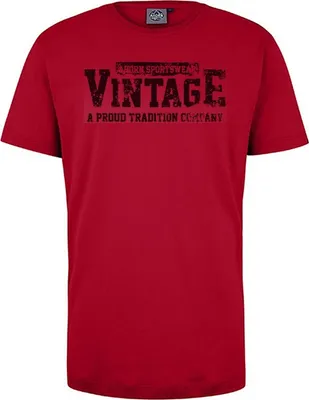 Produktbild von Übergrößen T-Shirt Vintage schwarz AHORN SPORTSWEAR Cayenne Red 5XL