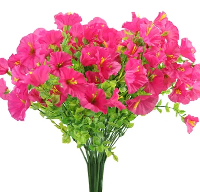 6 Bunds Kunstblumen Prunkwinde, wetterfest, 35 cm, für Deko