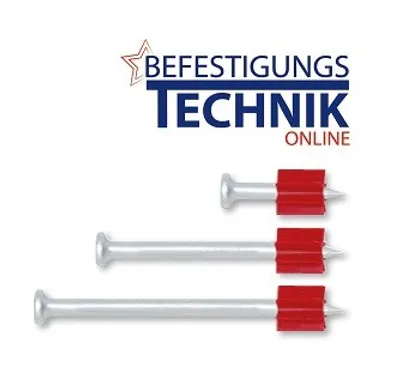 Image de 100 boulons à tête béton clous 47mm pour goujonneuse HILTI DX Würth HN Spit SC9 P60