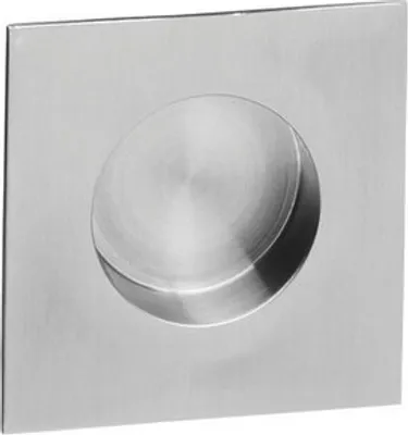 Produktbild von Griffmuschel Eckig Ø52/55 mm Edelstahl gebürstet
