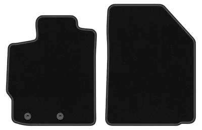 Obrázok produktu pre Predné velúrové koberce pre: Toyota Yaris II 2005-2011 (hatchback) – 2 ks, čierne, na mieru – Wielganizator BASIC