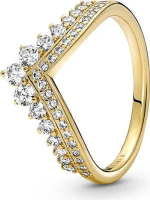 Produktbild von Pandora 167736C01 Ring Damen Timeless Wishbone Diadem 14k Gold Vergoldet Gr. 44