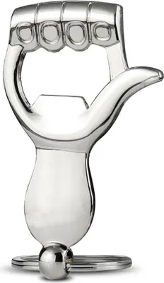 Produktbild von Flaschenöffner-Schlüsselanhänger, kreativer Daumen-Dosenöffner, Bier-Schlüsselanhänger, Metall, Edelstahl
