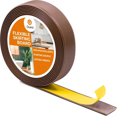 Zdjęcie produktu dla QUEST Listwa antypoślizgowa PVC samoprzylepna, rowkowana, LAP3, 35mm, 5m, brąz