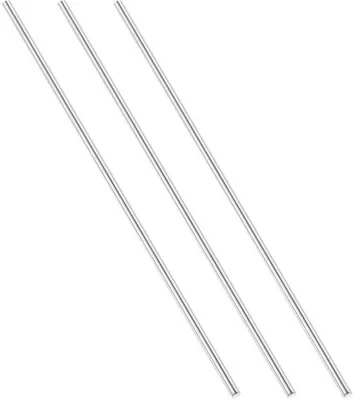 Immagine prodotto di Barre metalliche tonde per modellismo - 3 mm x 150 mm - Resistenti alla corrosione - Argento