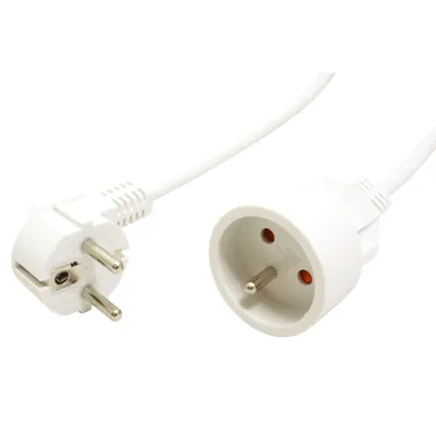 Obrázek produktu pro VALUE Kabel síťový prodlužovací 230V, CEE 7/7 (M-F), 5m, bílý (19.99.1174)