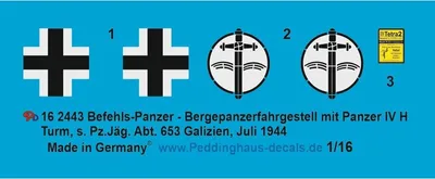 Produktbild von Torro Befehls-Panzer Panther /Panzer IV Hybrid s. Pz. Jäg Abt 653 Galizien 1220002443