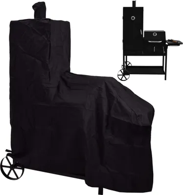 Produktbild von Syntrox Germany Grillabdeckung für Smoker 137x61x167 cm UV-Schutz schwarz