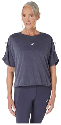 Image de T-shirt Asics Camiseta ASICS Nagino Run Adjustable manga corta azul oscuro mujer pour Femme