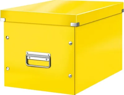 Produktbild von Štvorcová krabica Click & Store A4 žltá