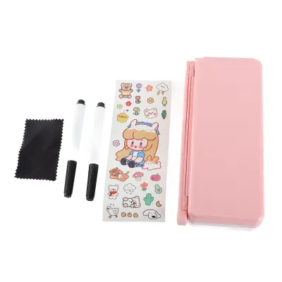 Produktbild von Buch Stand Pencil Box,Pencil Box für Mädchen,Pencil Case für Mädchen,Pencil Case,Pencil Case mit Buch Stand,Stationery Pen Bag,School Supplies