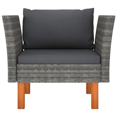Zdjęcie produktu dla VidaXL 315755, Szary, Rotang, Drewno, Dorośli i dzieci, 725 mm, 645 mm, 670 mm