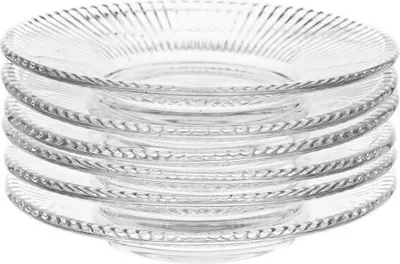 Image de Soucoupe en verre ø11,5 cm, motif en relief - décorative et fonctionnelle