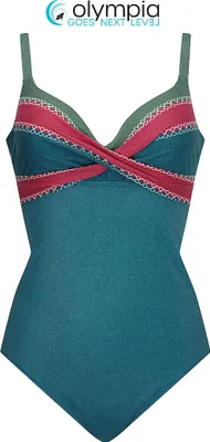 Produktbild von Olympia Badeanzug pushup blau rot 40C