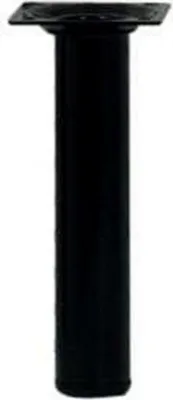 Image de Pied meuble cylindrique HETTICH fixe acier époxy noir