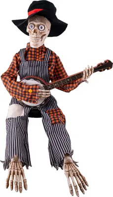 Produktbild von Halloweenfigur Skelett mit Banjo