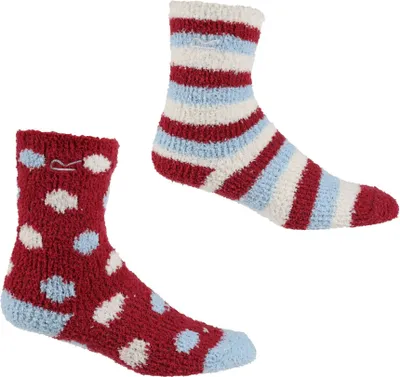 Produktbild von Regatta - Dětské ponožky do bot "Cosy" (2 balení) RG6063 (28 EU - 31 EU) (třešňově červená/světle modrá/bílá)