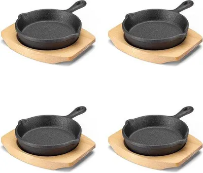 Immagine prodotto di Set mini per forno in ghisa - 4 pezzi - 10 cm - ghisa