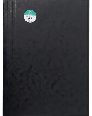 Produktbild von Exacompta Sammelmappe 56401E 3 Klappen A4 schwarz 24x32cm Manila-Karton