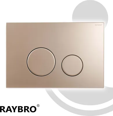 Produktbild von RAYBRO Betätigungsplatte CORTADO 45 Champagne Gold für Geberit Spülkästen UP320, UP100, JomoTech, REZI Systems