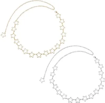 Produktbild von Gelbgold/Zink-Heupketting 2 Sterne