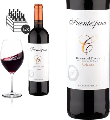 Produktbild von 12er Karton 2021 Ribera del Duero Crianza von Bodegas Fuentespina - Rotwein