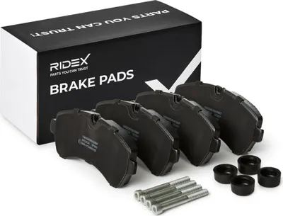 Produktbild von RIDEX 402B0407 Bremsbeläge Satz Vorne passend für MERCEDES-BENZ SPRINTER 3,5-t Kasten (906) V-Klasse (W447) VITO Bus (W639) Sprinter 3,5-T Kastenwagen