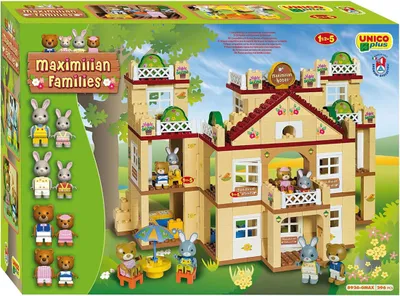 Produktbild von Unico Bausteine Maximilian Families Haus 296-teilig Spielset